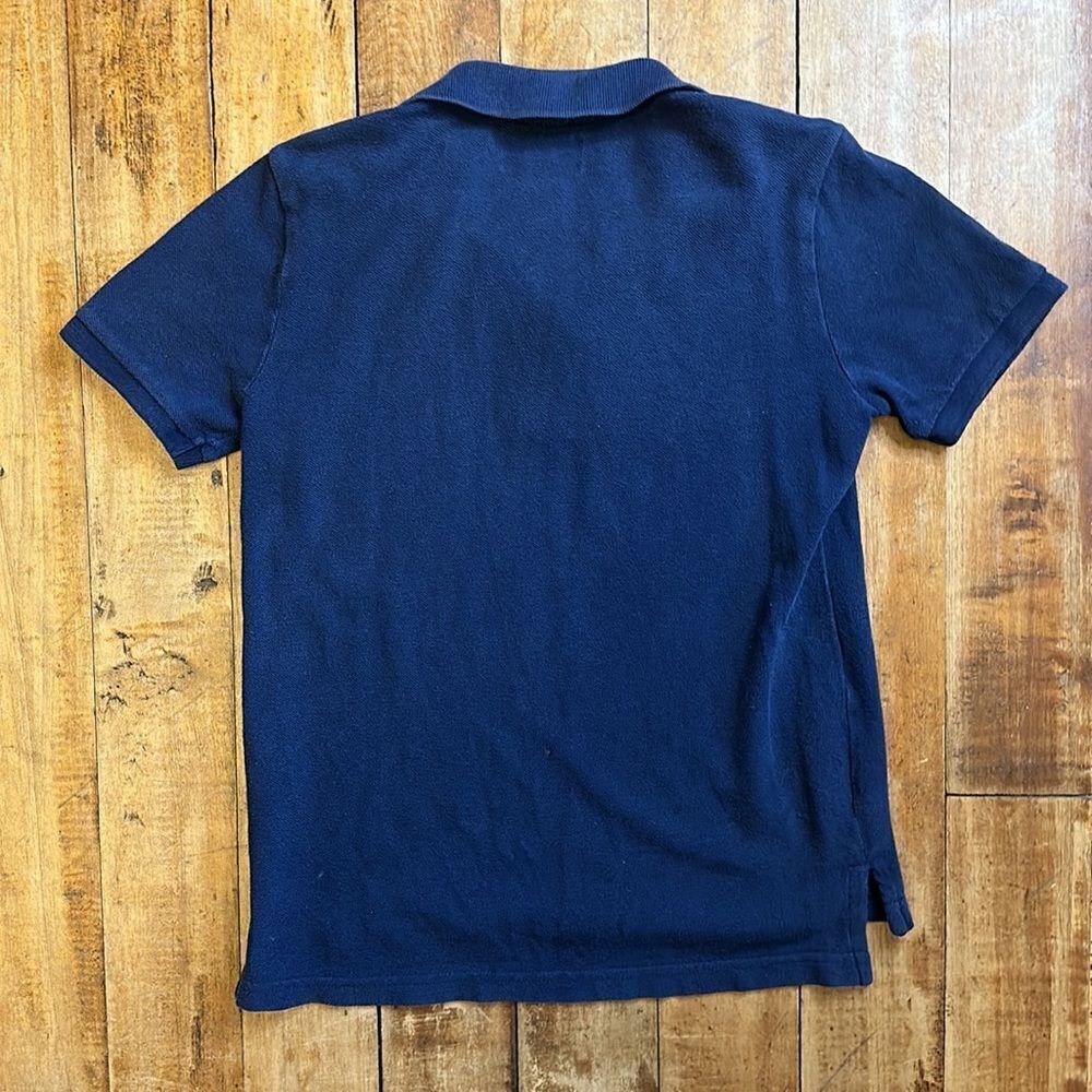 Chaps Polo Shirt Blue short sleeve shirt Cotton Preppy Spring - Picture 3 of 5